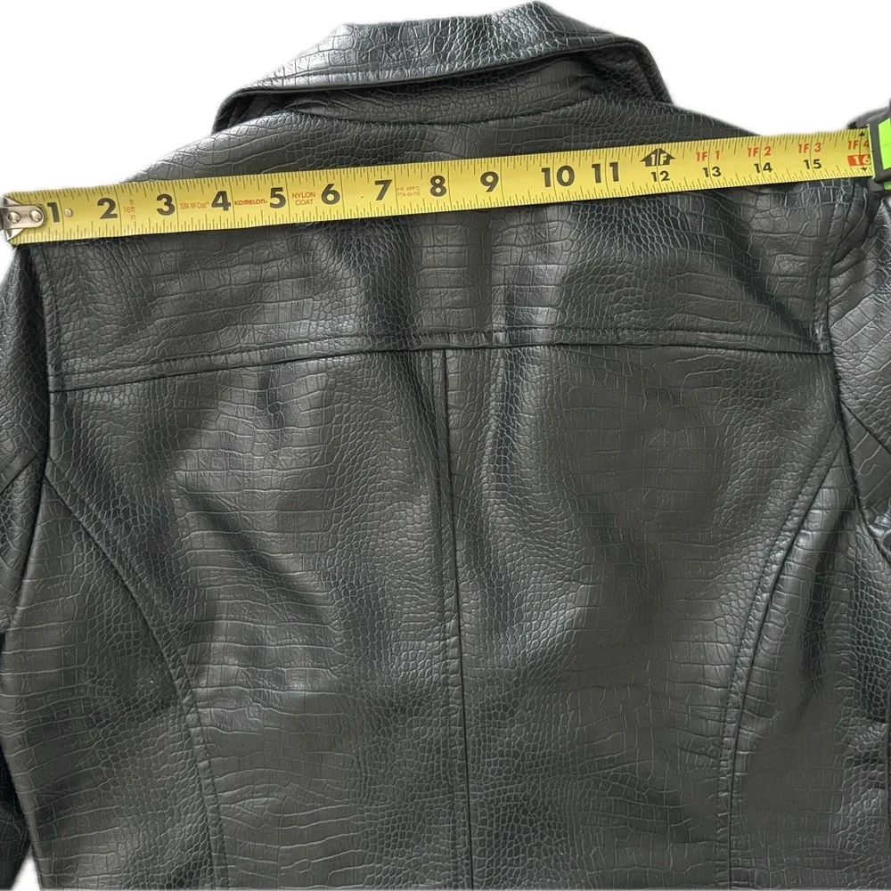 Levi's Forest Green Leather Jacket - Picture 13 of 15